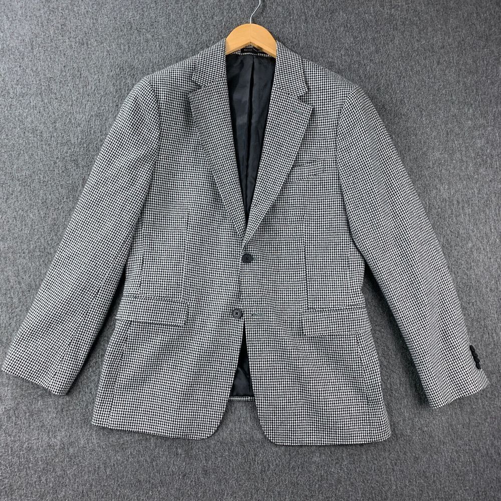 Banana Republic Black and White Checkered Blazer